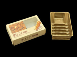Almond Crepe Paper Box from food grade plastic containers wholesale